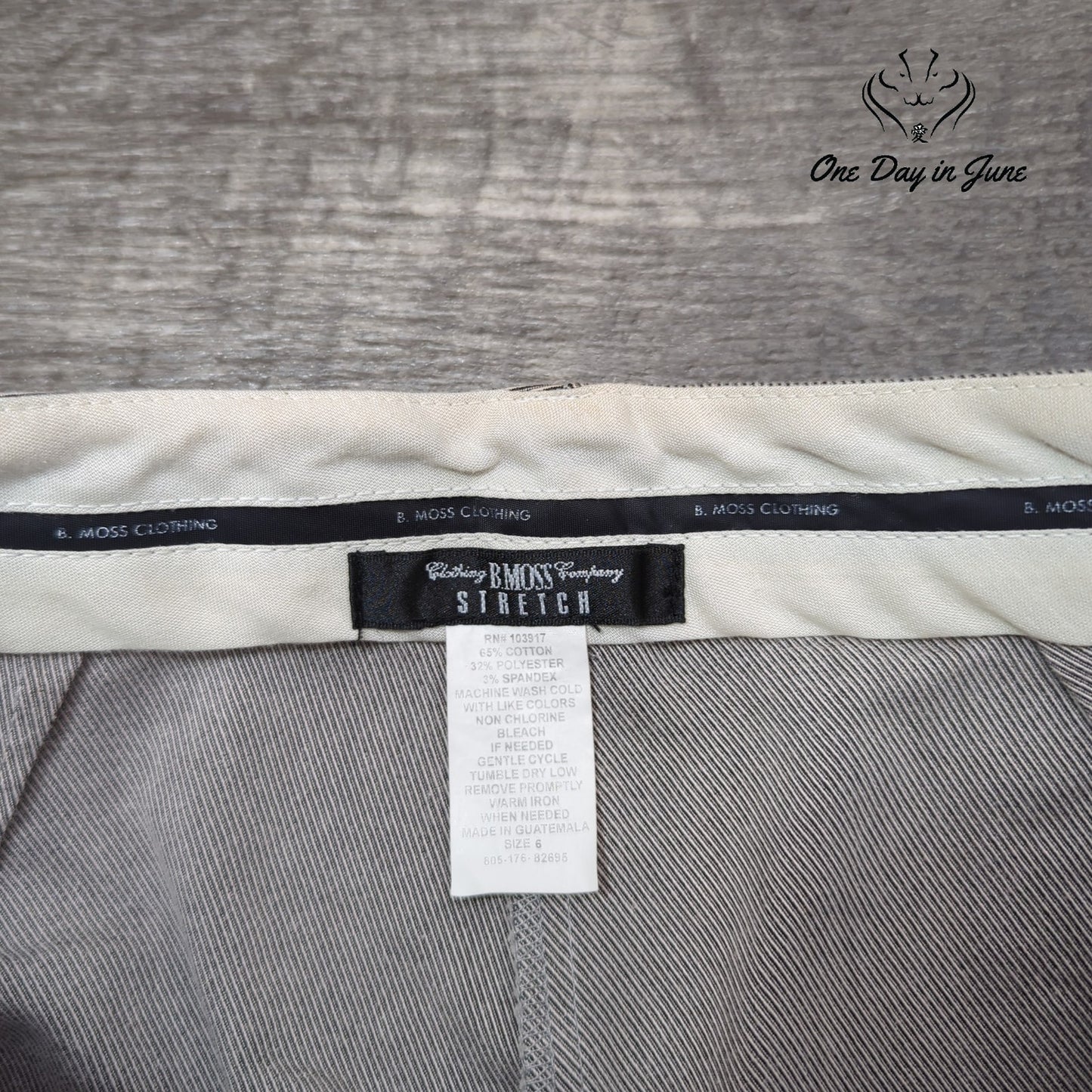 B. Moss Clothing Company Straight Leg Dress Pants Size 6