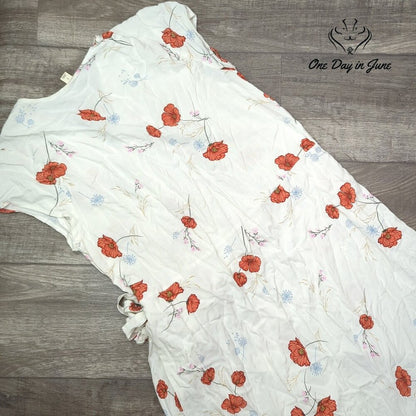 a.n.a Short Sleeve Tie Summer Dress Size L