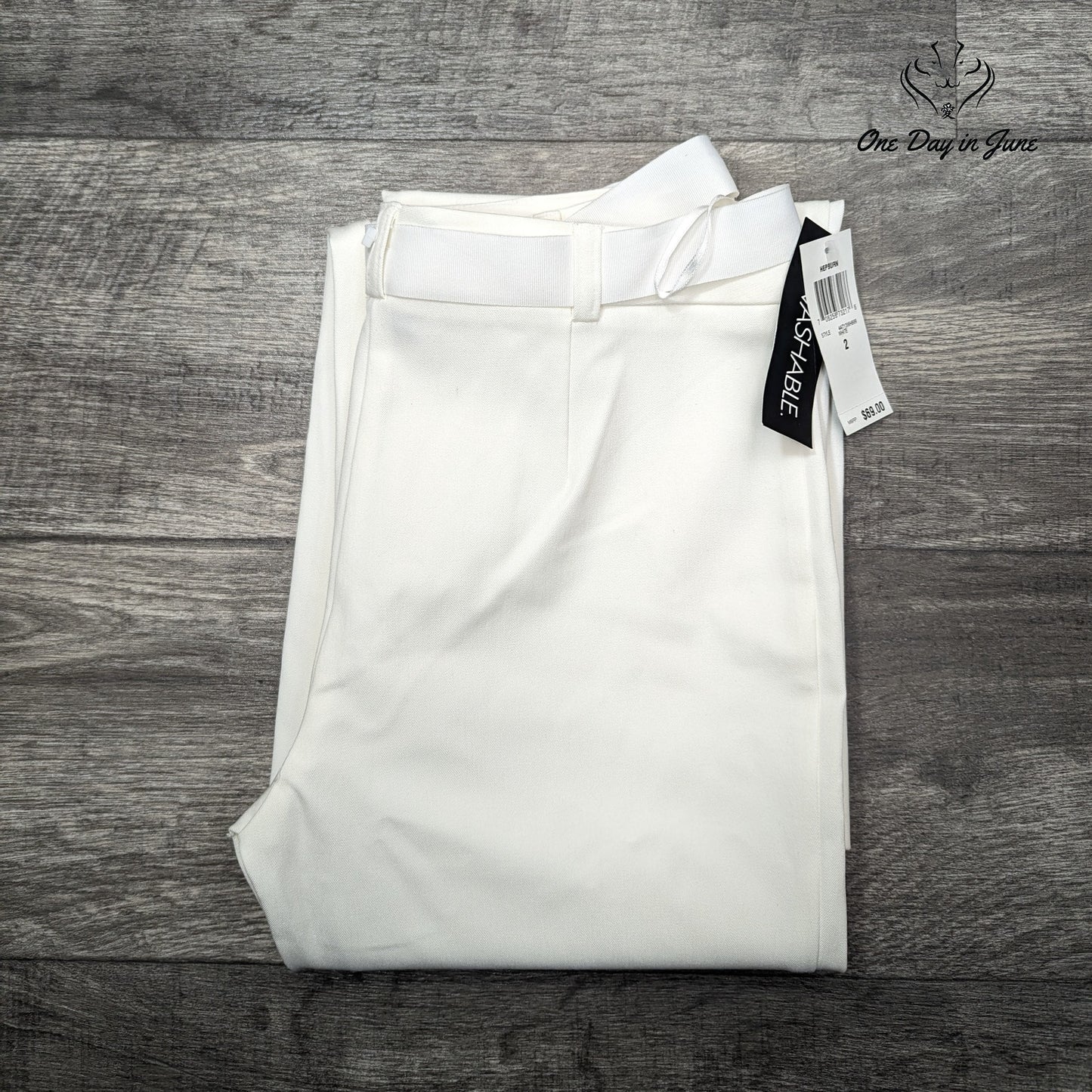 INC International Concepts Hepburn Washable Straight Leg Pants Size 2