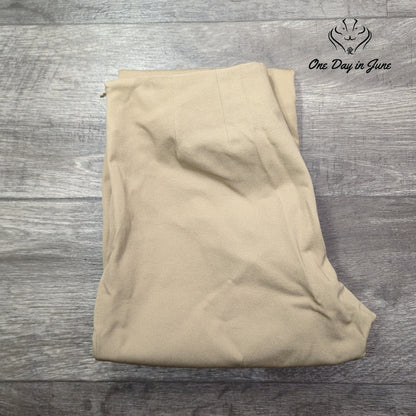 Elliot Lauren Ankle Dress Pants Beige Tan Flat Front Trousers Size 2