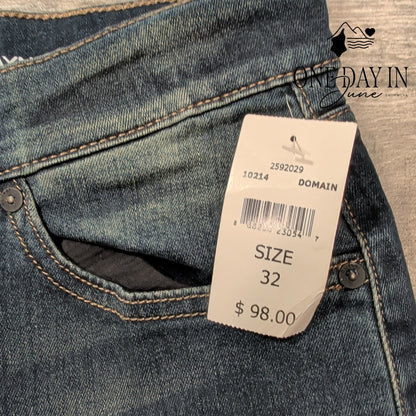 DL1961 Wayne Casual Straight Jeans Domain Dark Wash NWT Size 32X32