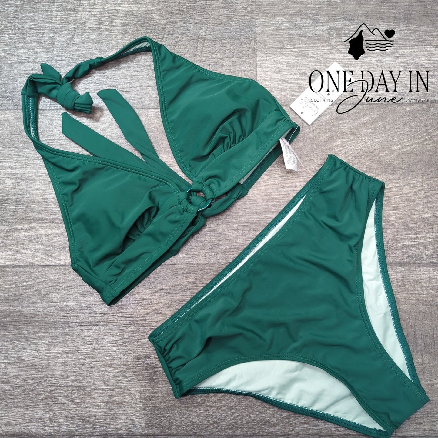 Cupshe Halter Tie Back Bikini Swimsuit Size S