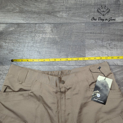 Outdoor Equipment Mens Ripstop Cargo Hiking Shorts Khaki Tan NWT Size 2XL