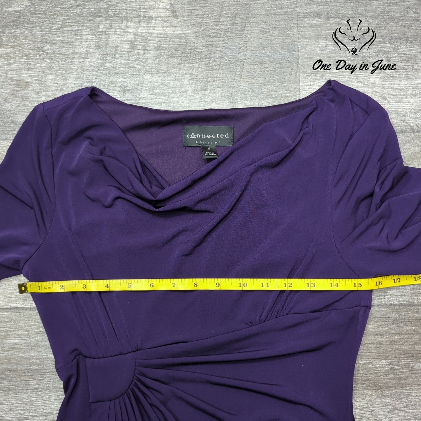Connected Short Sleeve Bodycon Dress Size 6