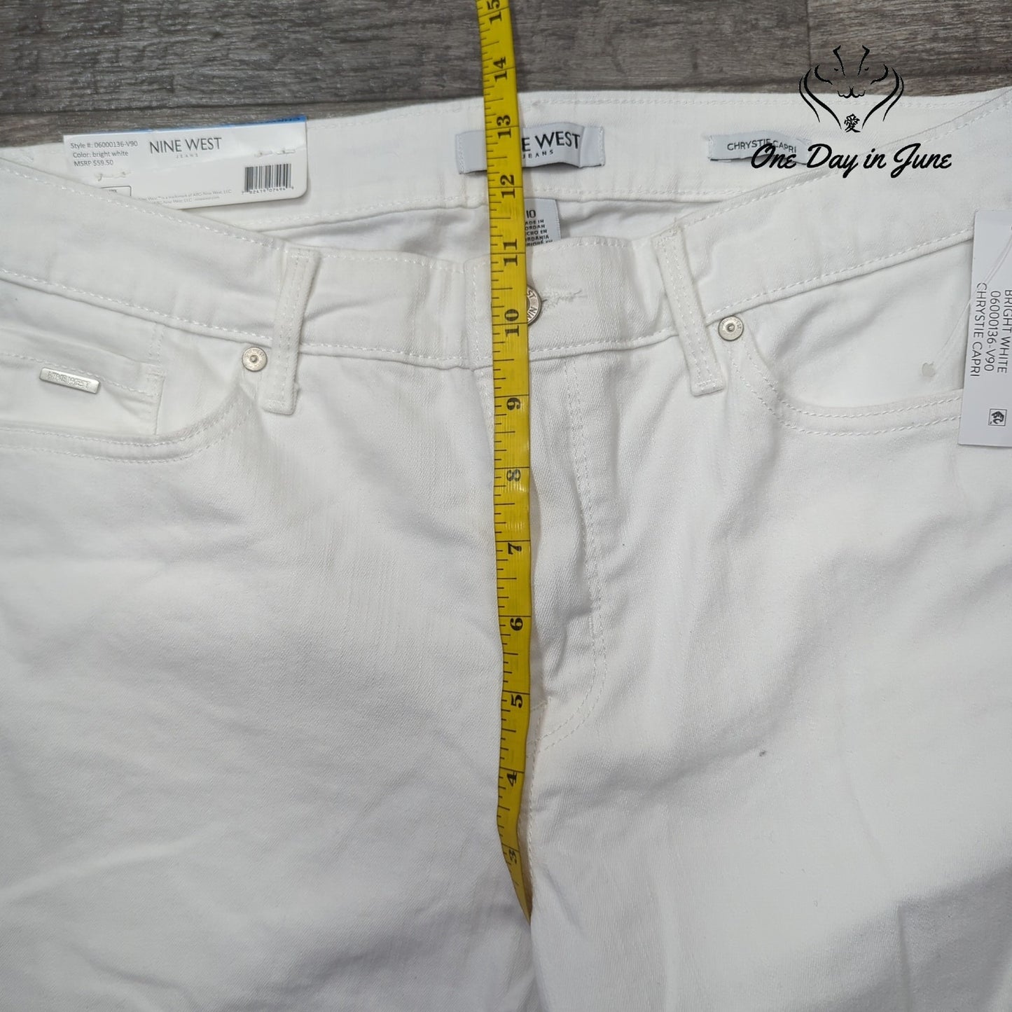Nine West Chrystie Capri Jeans Size 10