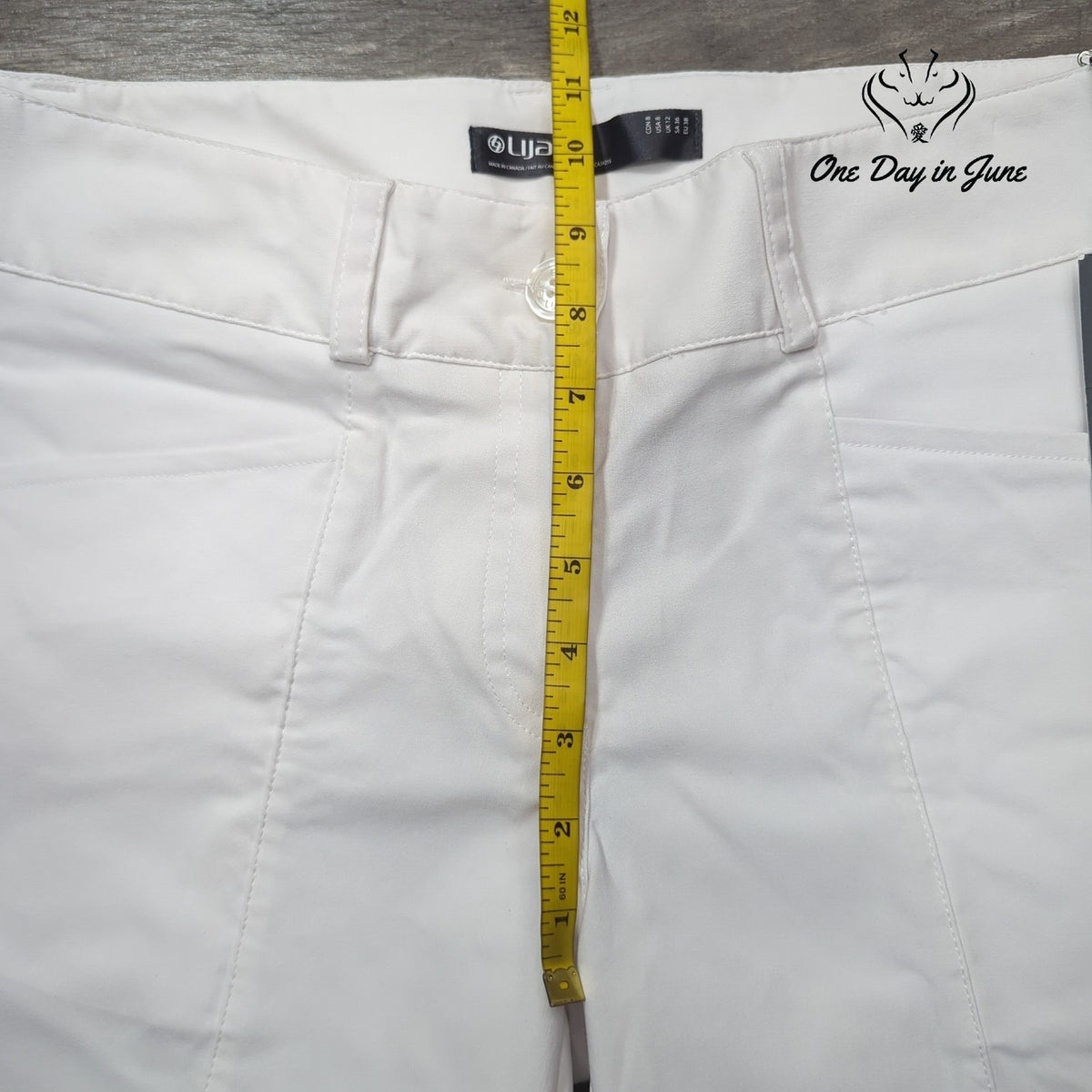 Lija Women's White Cropped Capri Golf Pants NWT Size 8