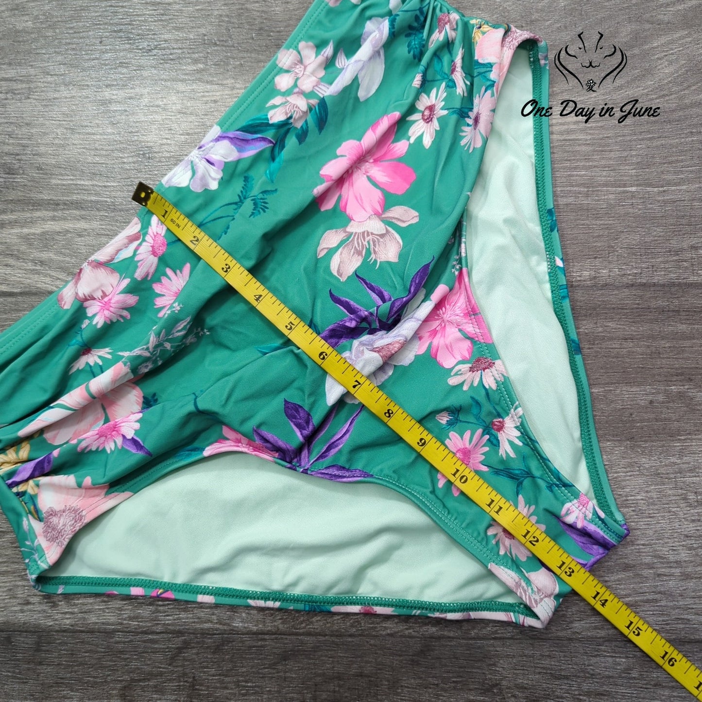 Cupshe Floral Tummy Control Bikini Bottom Size XL
