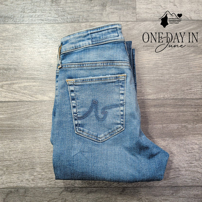 AG Adriano Goldschmied Farrah Skinny Ankle Jeans Light Blue NWT Size 4 (27)
