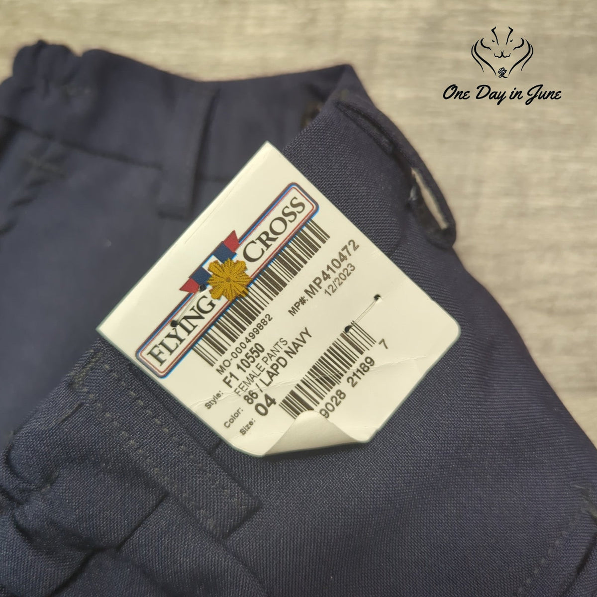 Flying Cross Uniform Dress Pants Navy Blue Pleated NWT Size 4