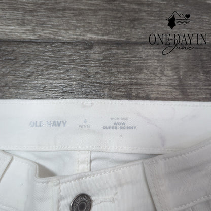 Old Navy Petite High Rise Wow Super Skinny Ankle Jeans Size 4P
