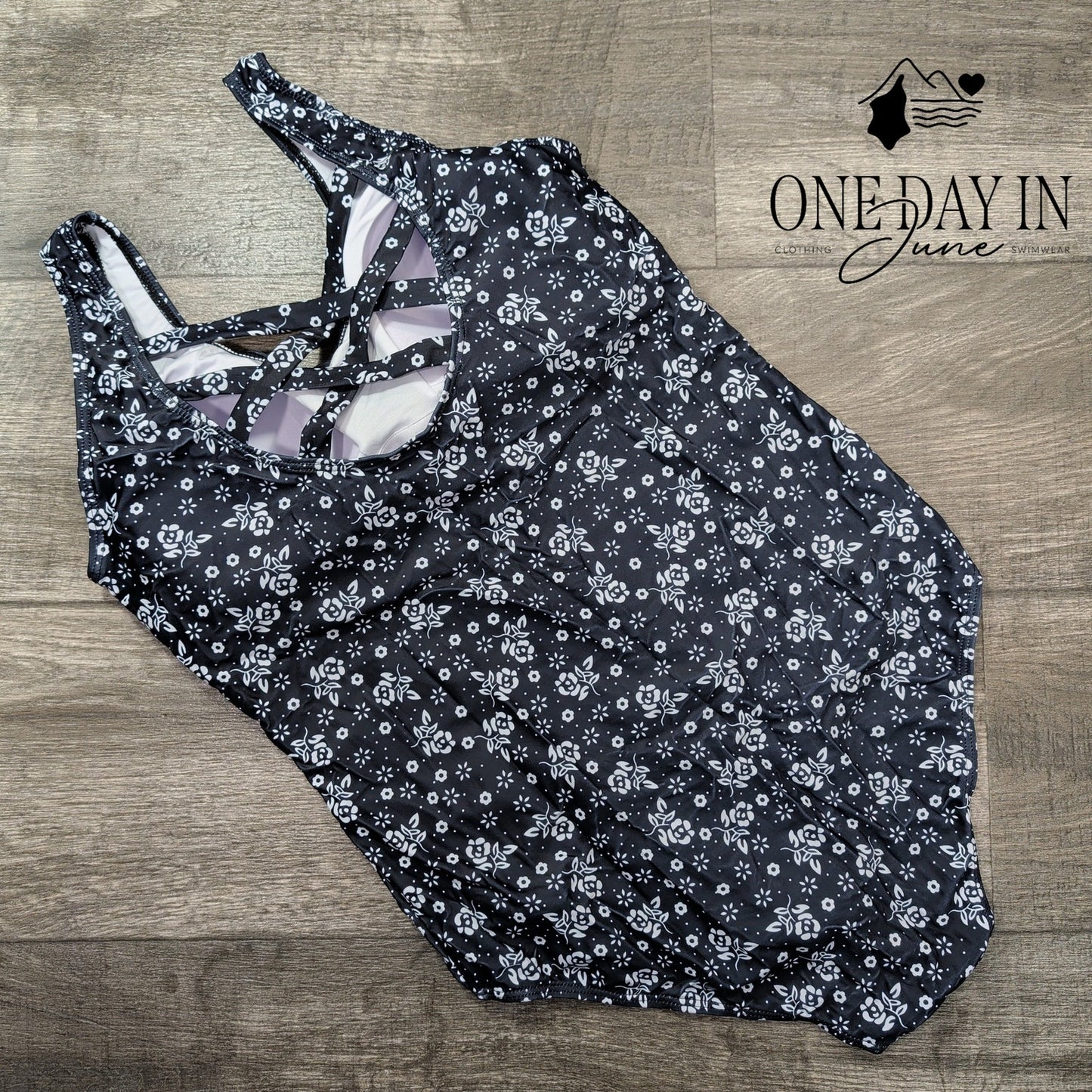 Aleumdr Floral One Piece Swimsuit Size XL