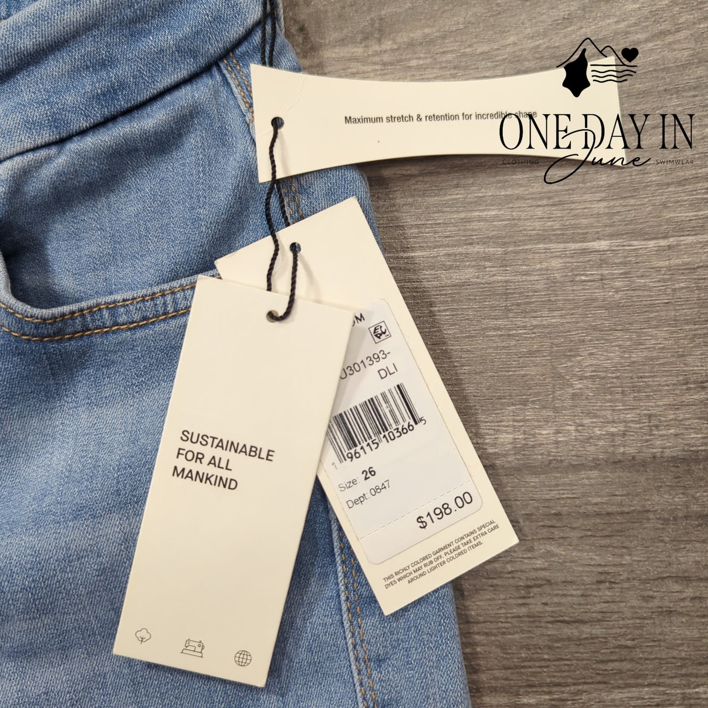 7 For All Mankind Kimmie Straight Jeans Slim Illusion Luxe NWT $198 Size 2 (26)
