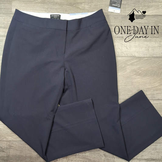 Liz Claiborne Petite Audra Classic Straight Leg Pants Size 14P