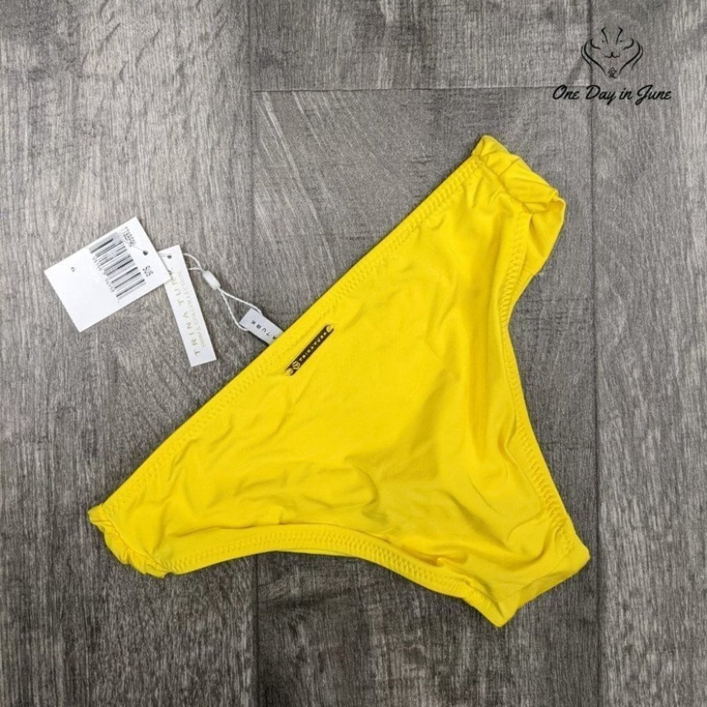 Trina Turk Shirred Side Hipster Bikini Bottom Swimsuit Size 6