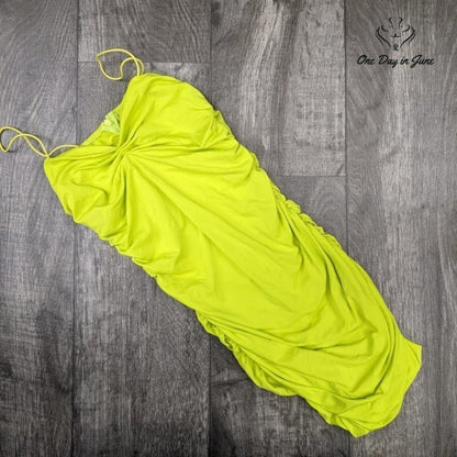 Velius V Neck Ruched Dress