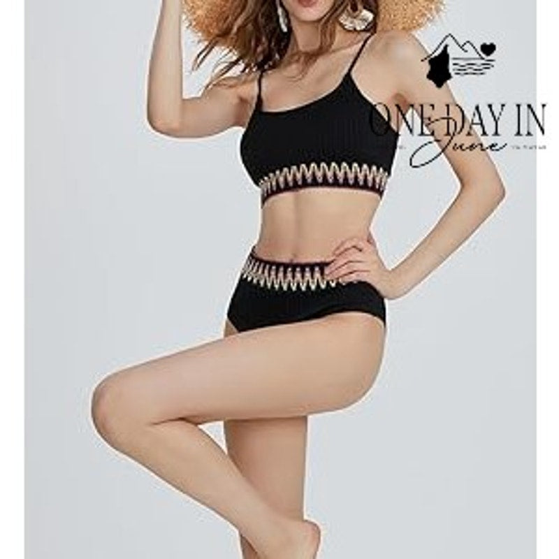 Zuobango Crop Bikini Swimsuit Size M