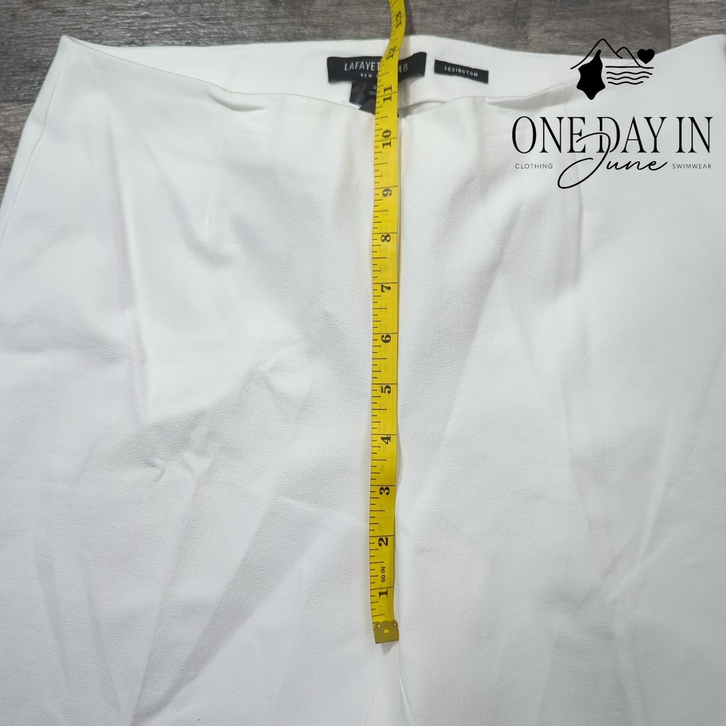 Lafayette 148 Lexington Ankle Pants White Cotton Stretch NWT $278 Size 2