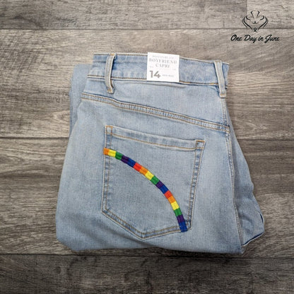Lane Bryant Mid Rise Boyfriend Capri Jeans Size 14