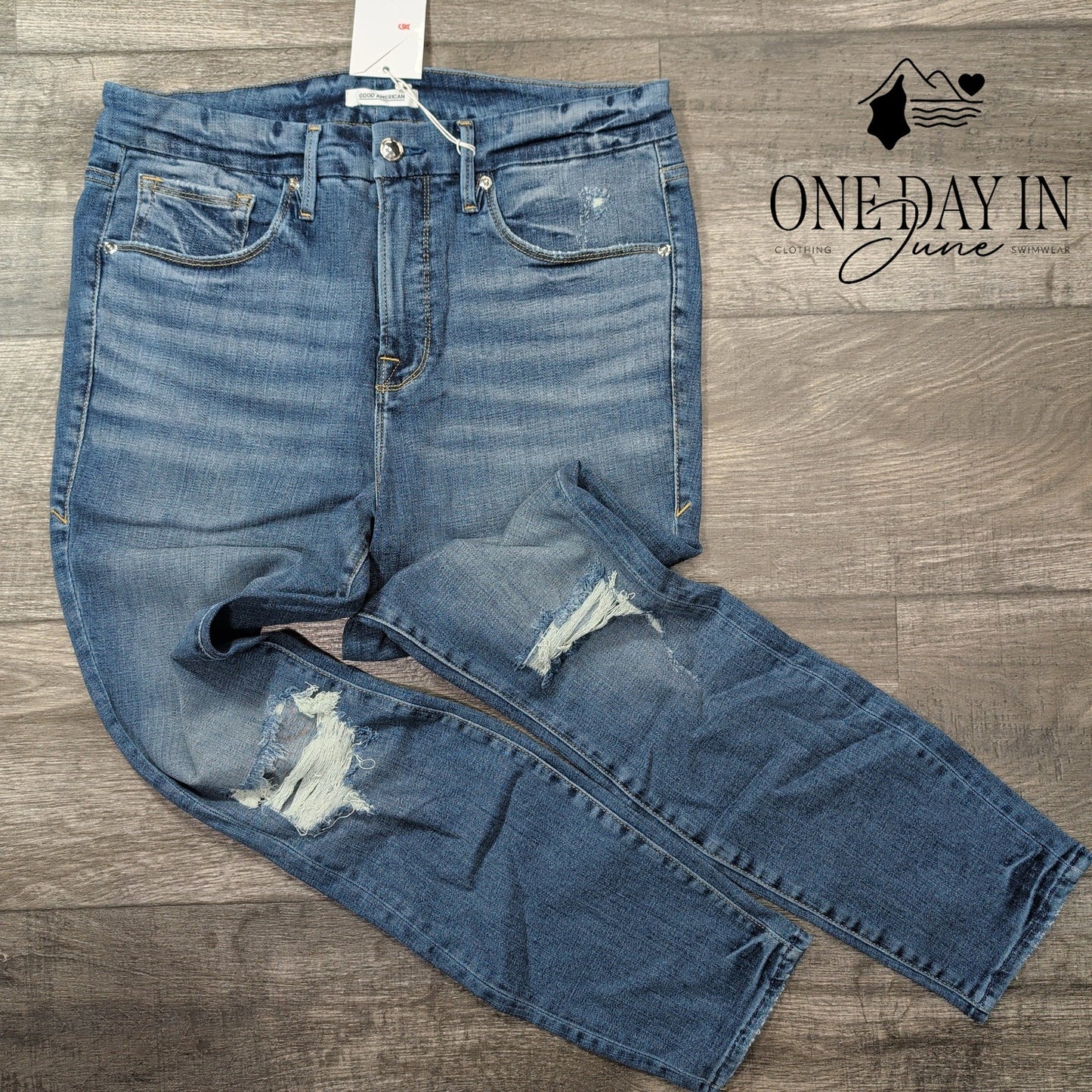 Good American Good Legs Crop Jeans Size 12 (31)