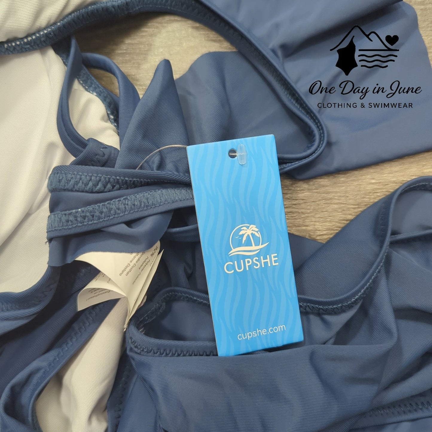 Cupshe Ruffle Shoulder Tummy Control One Piece Swimsuit Size L