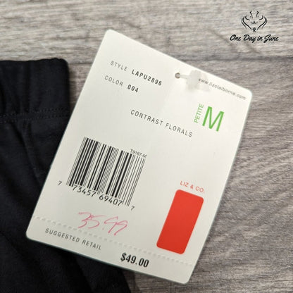 Liz Claiborne Petite Pull On Skirt Size M