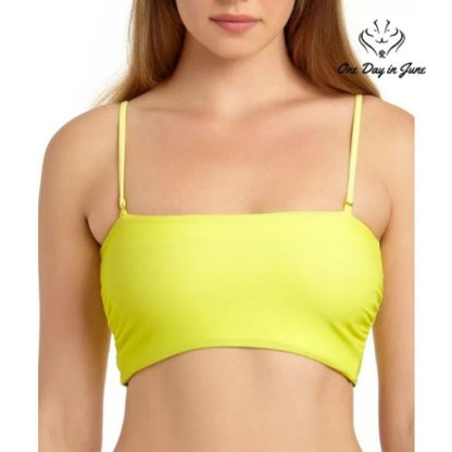 California Waves Juniors' Reversible Bandeau Bikini Top Size M