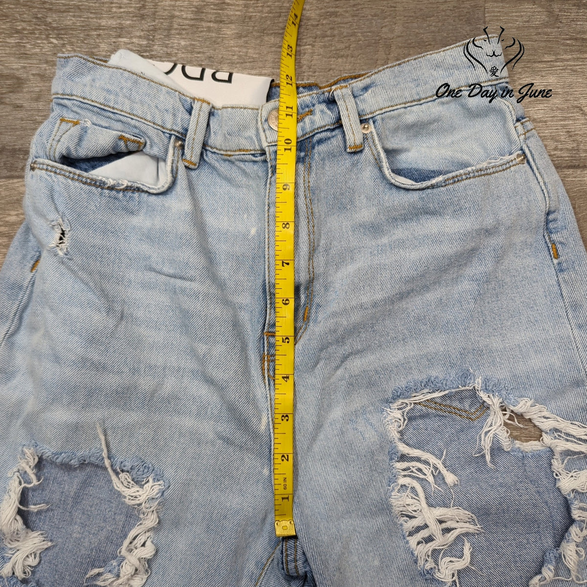 BDG Urban Outfitters Distressed Ripped Jeans Light Wash NWT Size 26 (2)