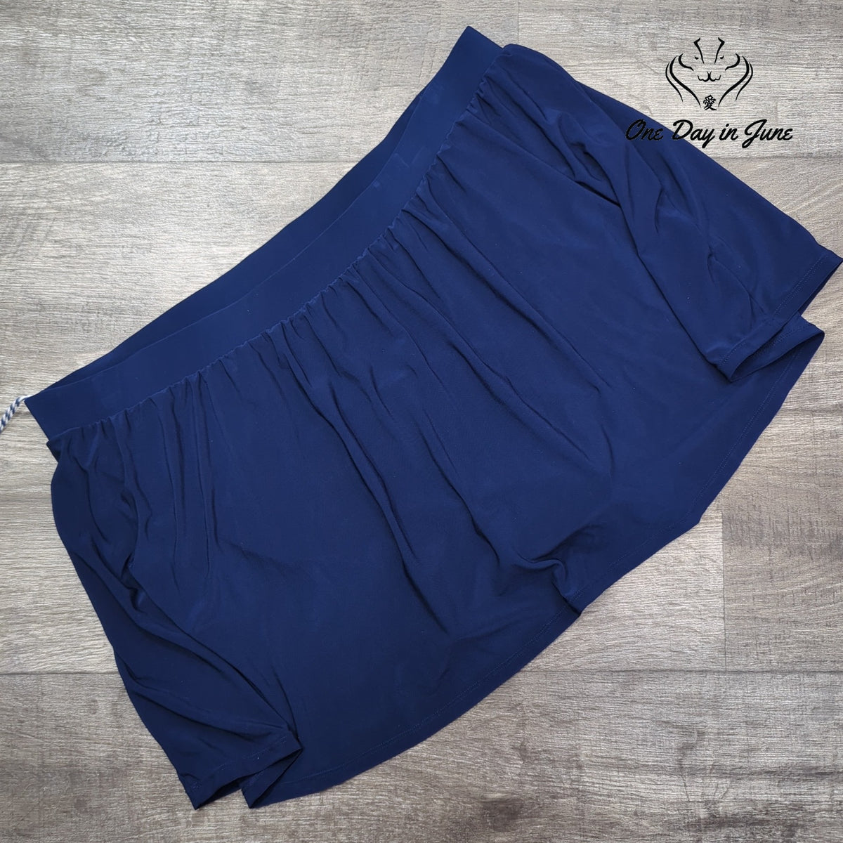 Sonnet Shores Plus Comfort Waistband Ruched Swim Skirt Navy NWT $58 Size 18W