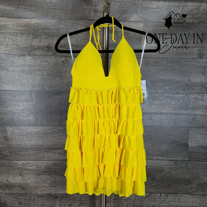 Born In Hollywood Tiered Mini Dress Size L