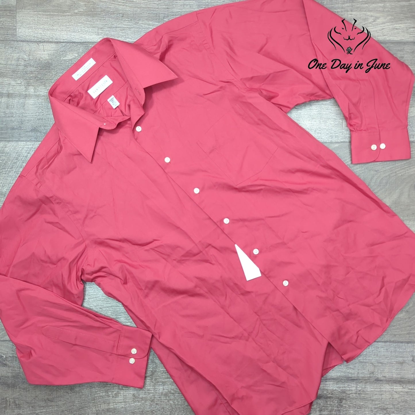 Van Heusen Dress Shirt Lava Red Long Sleeve NWT MSRP $55 Size 16.5 (32/33)
