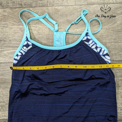 Yonique Double Up Tankini Top Size M