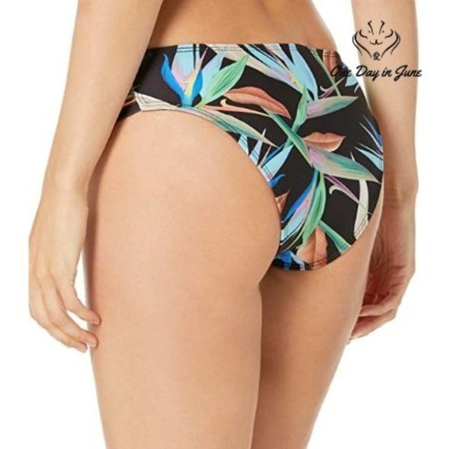 Vicious Young Babes Tropic Trip Bikini Bottom Swimsuit Size L