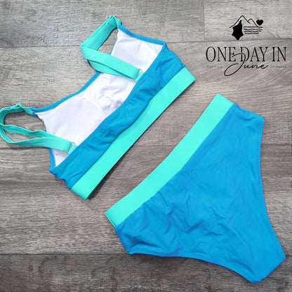 Adisputent Crop Bikini Swimsuit Size S