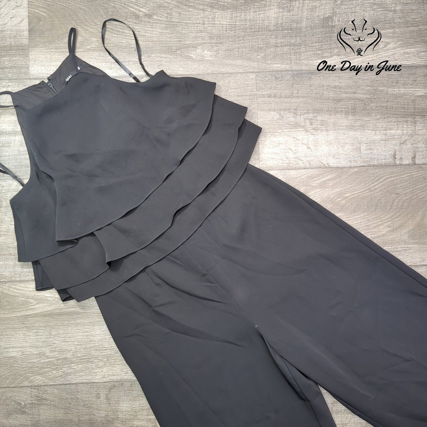 Gianni Bini Sleeveless Tiered Jumpsuit Size 6