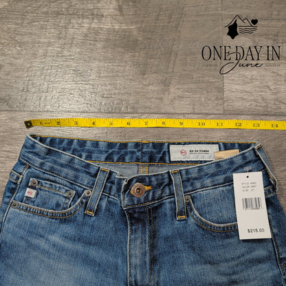 AG Adriano Goldschmied Crop Flare Jeans Blue NWT $215 Size 4 (27)