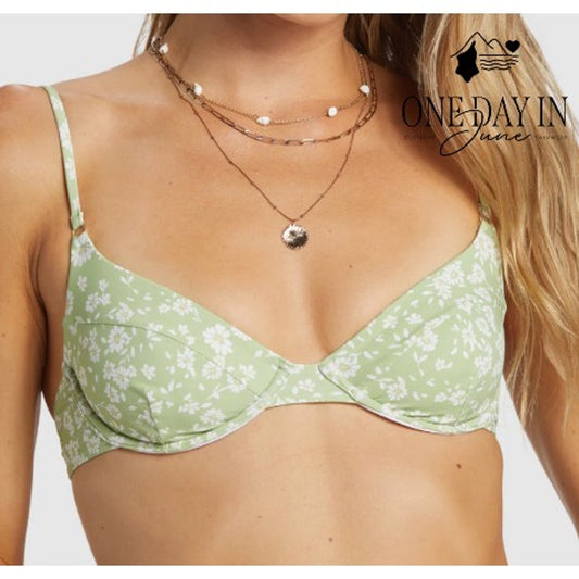 Billabong Wild West Ditsy Morgan Underwire Bikini Top Size L