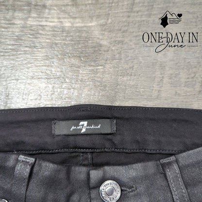 7 For All Mankind Distressed Skinny Jeans Size 4 (27)