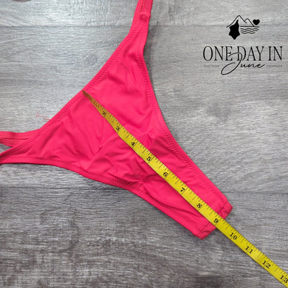 CharmLeaks Adjustable Triangle Thong Bikini Swimsuit Size XL