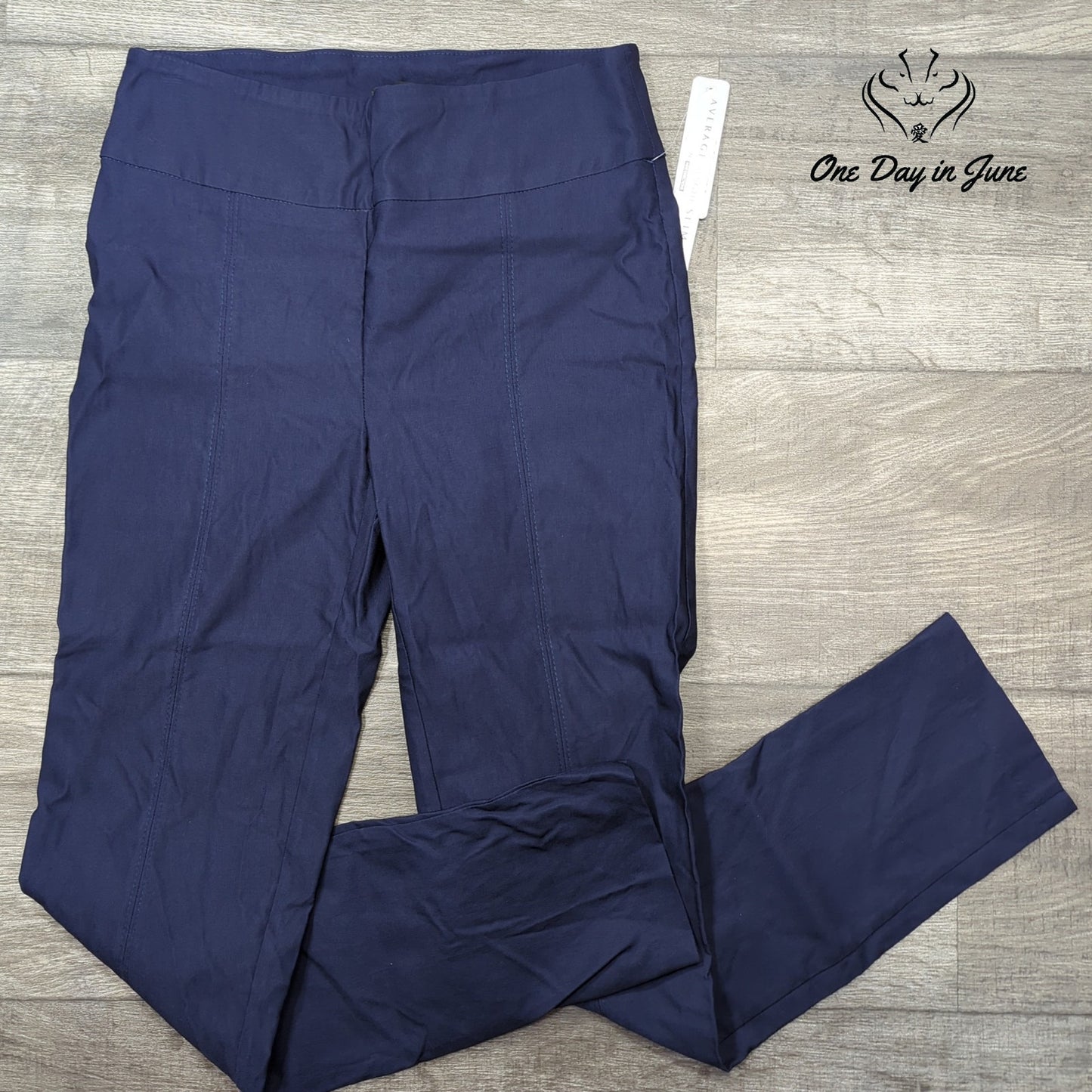 New Directions Petite Average Length Pull On Slim Leg Pants Size 4P