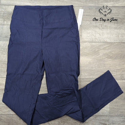 New Directions Petite Average Length Pull On Slim Leg Pants Size 4P