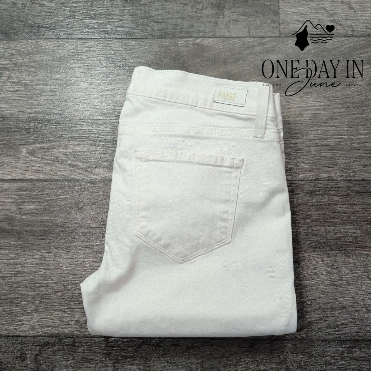 Paige Skyline Ankle Peg Skinny Jeans Optic White NWT Size 2 (26)