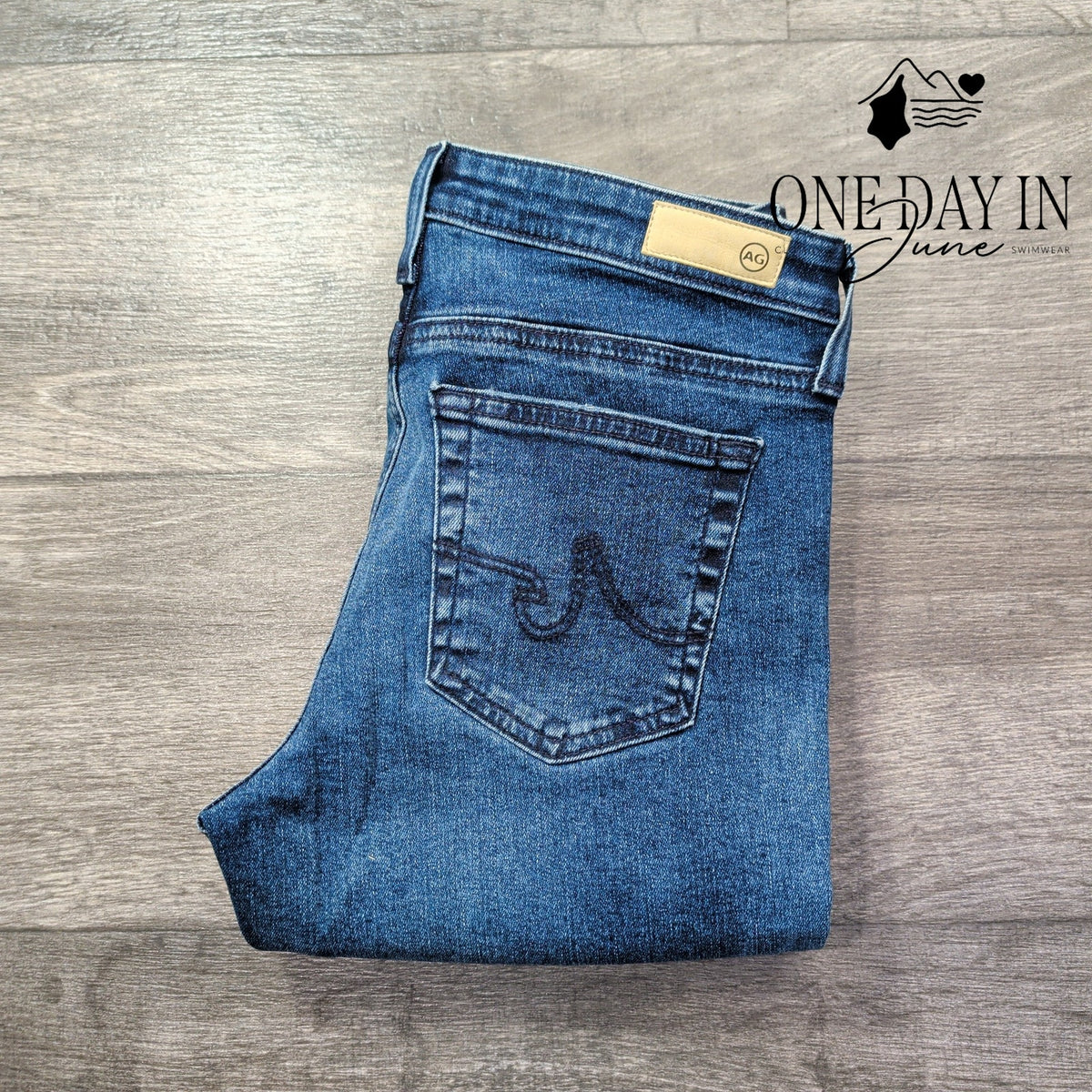 AG Adriano Goldschmied The Prima Ankle Cigarette Jeans Blue NWT Size 4 (27)