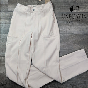 Air Jordan Women's Woven Straight Leg Pants Legend Light Brown NWT Size S