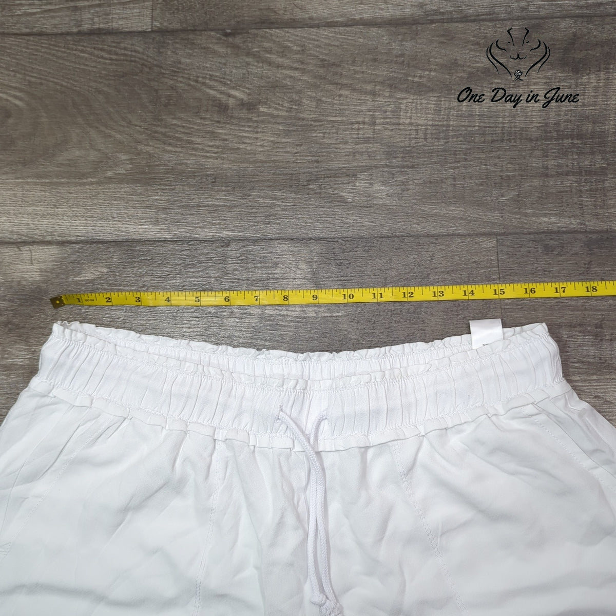 Splendid Womens White Drawstring Pull On Straight Leg Pants Pockets Size XL