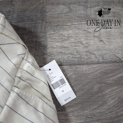 Lane Bryant Mid Rise Wide Leg Pants Size 16