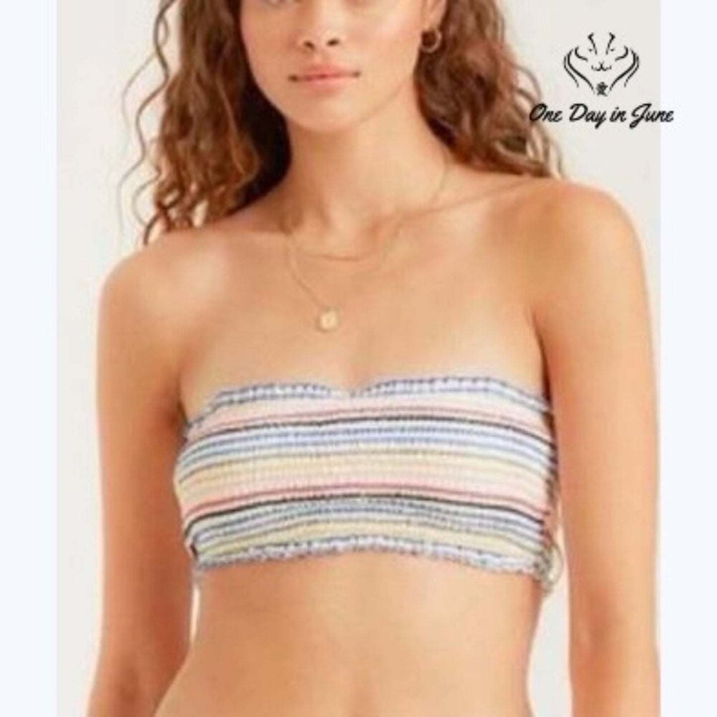 Billabong Gimme Sun Smock Tube Bikini Top Size M