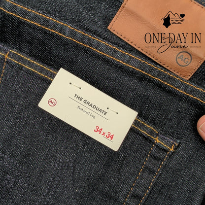 AG Adriano Goldschmied The Graduate Straight Leg Jeans Size 34X34