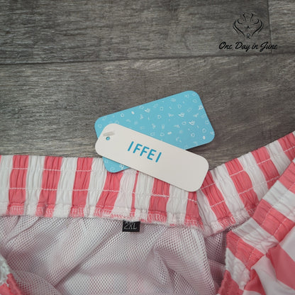 IFFEI Striped Board Shorts Size 2XL