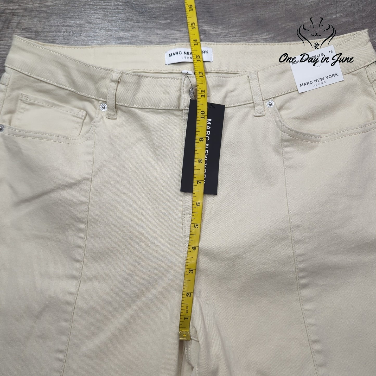 Marc New York High Rise Wide Leg Jeans Size 16