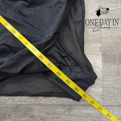 CharmLeaks Cut Out Mesh One Piece Swimsuit Size M